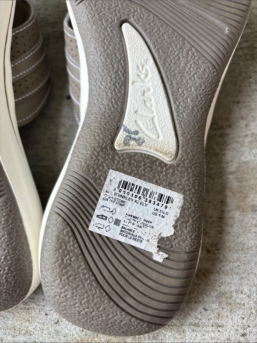 Clarks Greystone Brinkley Perforated Cloudsteppers Sandals